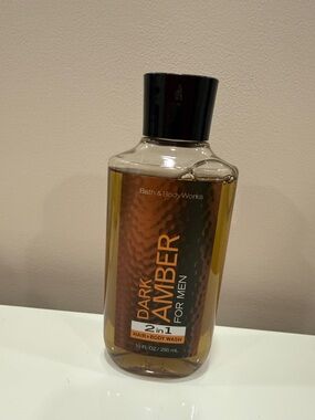 Bath and Body Works DARK AMBER FOR MEN,HAIR & BODY WASH;2 IN1